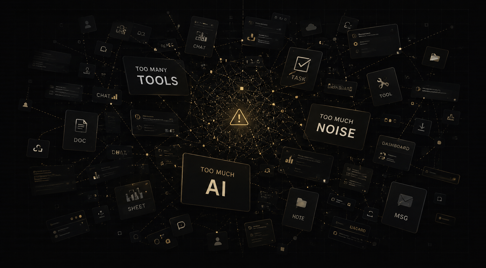 Too many tools, too much AI, and too much noise scattered across a dark AI4PUBLIC network.